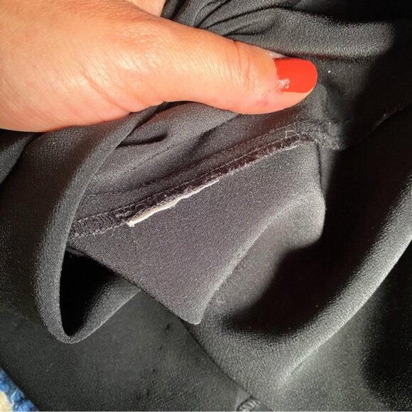 🖤 CLASSY BLACK RUFFLE DETAIL SLEEVELESS COCKTAIL DRESS! - Picture 14 of 16